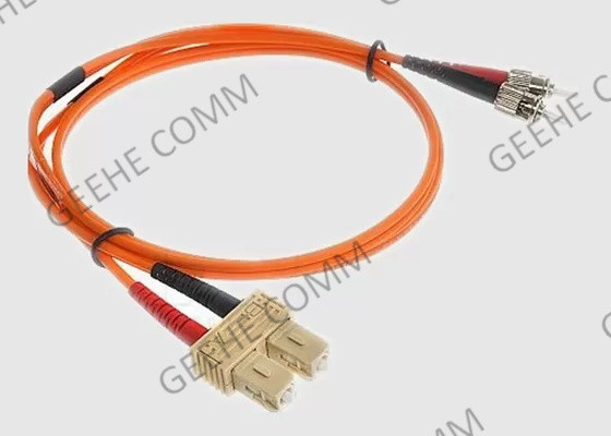 ST frente e verso ao cabo de remendo do SC 0.9mm 2M Multimode Fiber Optic