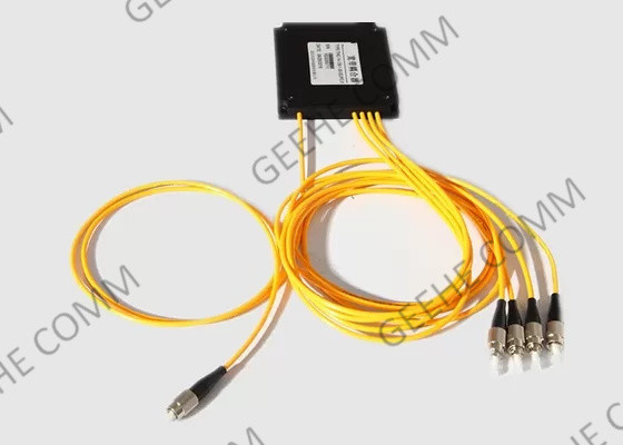 Divisor em forma de caixa da fibra ótica de FC/APC 1x4 2.0mm com o conector de FC UPC