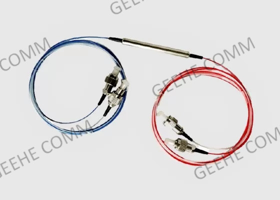 Fibra dupla da janela 0.9mm do divisor do único modo 2X2 FC/APC FBT com tubo fraco
