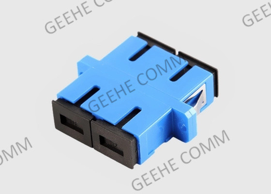 SC azul da cor ao acoplador multimodo do adaptador da fibra ótica do SC com flanges