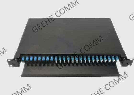 12 painel de remendo de fibra ótica portuário de SC/UPC LC/UPC