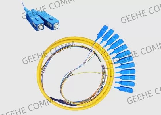 O SC UPC 12 retira o núcleo da trança do cabo de remendo de G652D G657A1