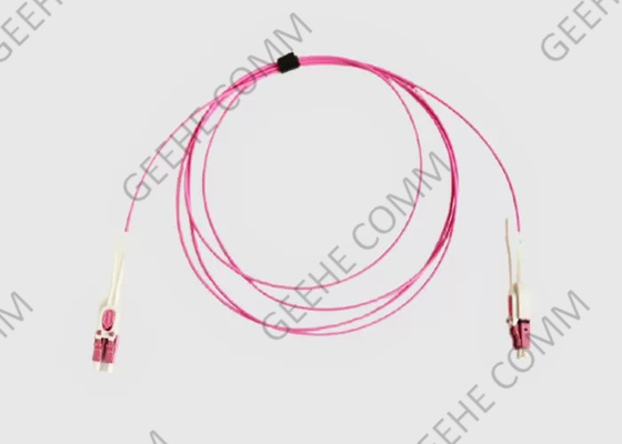 Uniboot com cabo push pull do remendo da fibra do duplex 2.0mm OFNP da aba LC/LC