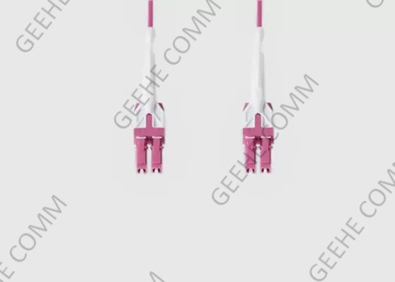 Uniboot com cabo push pull do remendo da fibra do duplex 2.0mm OFNP da aba LC/LC