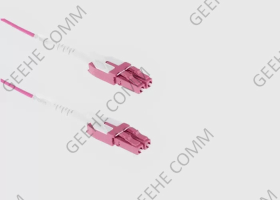 Uniboot com cabo push pull do remendo da fibra do duplex 2.0mm OFNP da aba LC/LC