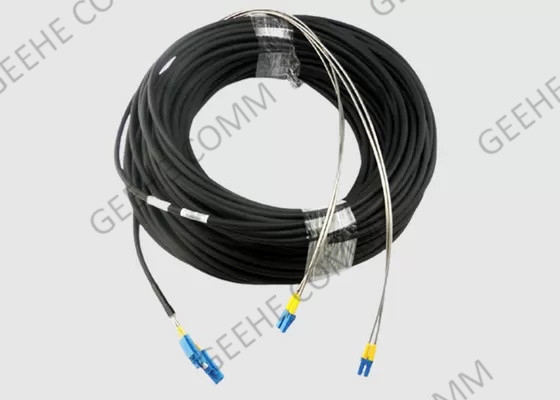 Cabo de remendo frente e verso multimodo LC da fibra ótica de 3.0mm Corning OFNR a LC 100M