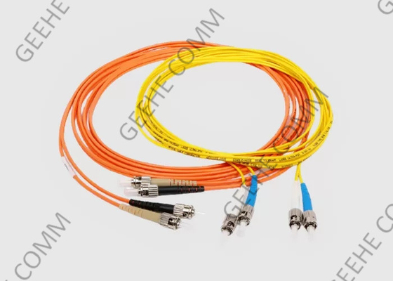 3 ST do duplex 62.5/125 do medidor OM1 à fibra Jumper Cable do ST