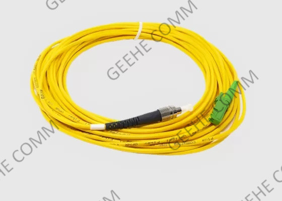 9/125 OS2 de cabo de remendo 10m da fibra do único modo do duplex 2.0mm E2000/APC a FC/UPC
