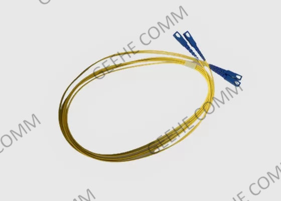cabo de remendo da fibra do PC do duplex 9/125 SC-SC do revestimento de 3M Yellow LSZH