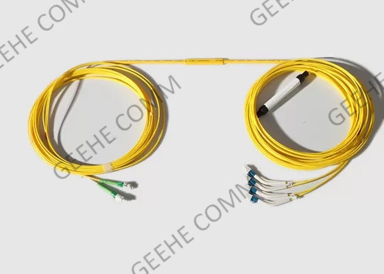 12 cabo multimodo do remendo da fibra ótica dos cabos 1.8mm 10M LC To LC