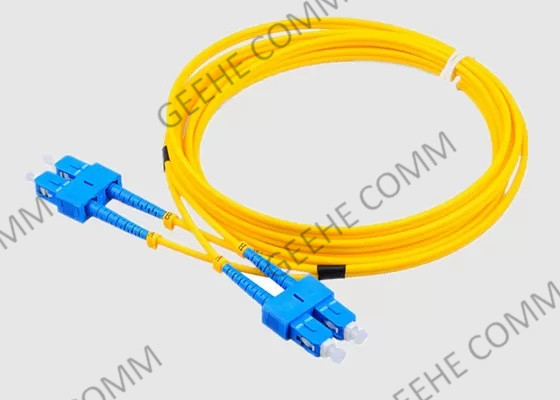 Cabo de remendo do SC APC 3.0mm 10M Duplex Fiber Optic