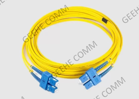 Cabo de remendo do SC APC 3.0mm 10M Duplex Fiber Optic