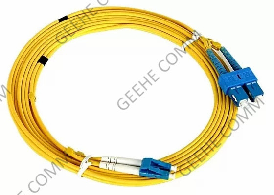 Cabo do remendo da fibra do único modo do SC do duplex 1M LC To do montante de Zipcord