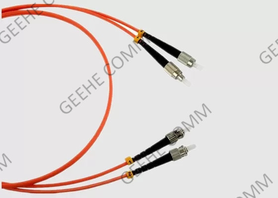 cabo multimodo do remendo da fibra ótica do montante ST-ST 2.0MM de 5M OM1 OFNR