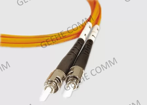 cabo multimodo do remendo da fibra ótica do montante ST-ST 2.0MM de 5M OM1 OFNR