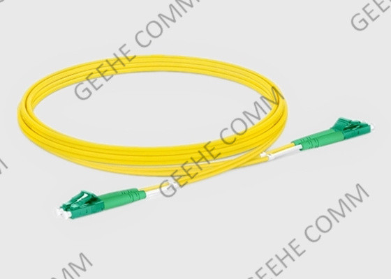 O LC APC ao remendo frente e verso da fibra ótica do PVC do único modo OS2 do LC APC cabografa 5M 2.0mm