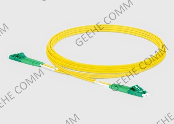 O LC APC ao remendo frente e verso da fibra ótica do PVC do único modo OS2 do LC APC cabografa 5M 2.0mm