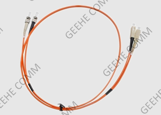 SC cabo frente e verso 2.0mm do remendo da fibra ótica do PVC do modo OM1 do ST ao multi