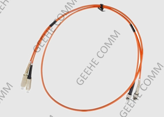 SC cabo frente e verso 2.0mm do remendo da fibra ótica do PVC do modo OM1 do ST ao multi