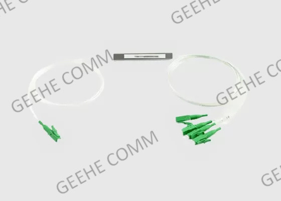 Perda de aço do divisor 1x4 do PLC da fibra ótica do tubo do LC APC para PON