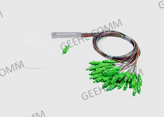 conectores Singlemode 60/40 do tubo SC/APC do divisor da fibra do PLC 1x 26 rachados