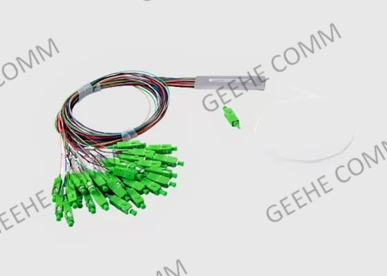 conectores Singlemode 60/40 do tubo SC/APC do divisor da fibra do PLC 1x 26 rachados