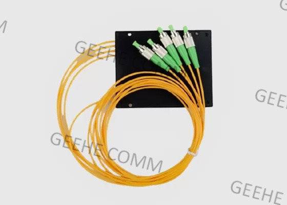 Divisor 1×4 da fibra ótica da caixa CATV FTTH do ABS do único modo de FC UPC