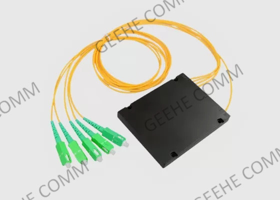 SC em forma de caixa do divisor da fibra ótica do ABS do PLC 1x4 ao UPC para CATV/FTTH
