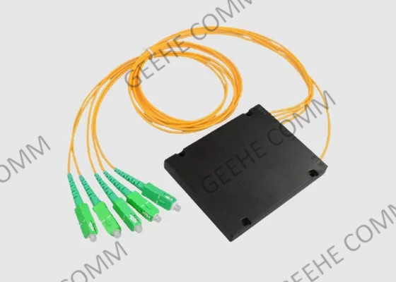 SC em forma de caixa do divisor da fibra ótica do ABS do PLC 1x4 ao UPC para CATV/FTTH