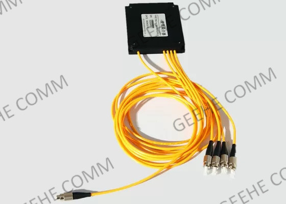 Divisor em forma de caixa da fibra ótica de FC/APC 1x4 2.0mm com o conector de FC UPC