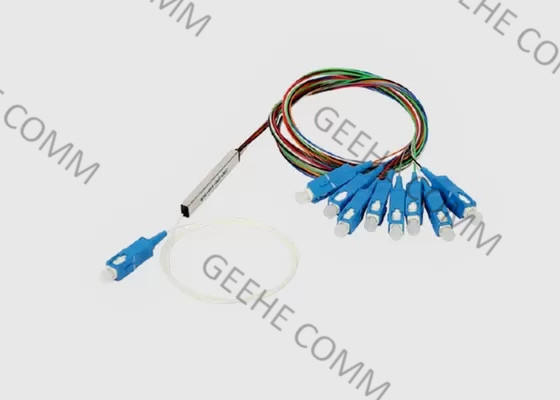 1×8 tubo de aço SC/APC Mini Fiber Optical Cable Splitter