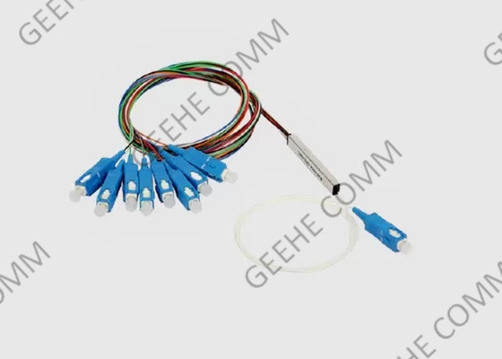 1×8 tubo de aço SC/APC Mini Fiber Optical Cable Splitter