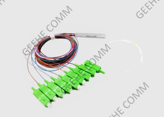 1×8 tubo de aço SC/APC Mini Fiber Optical Cable Splitter