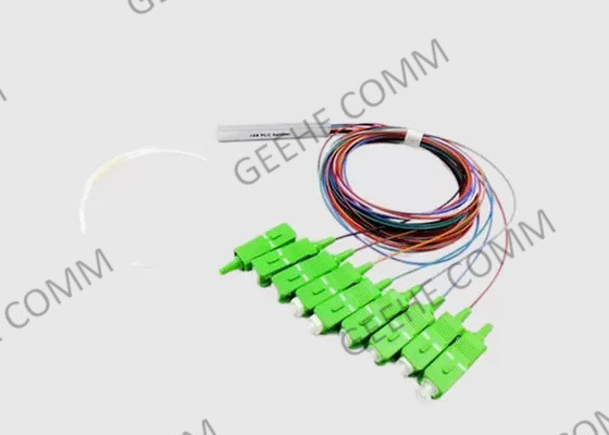 1×8 tubo de aço SC/APC Mini Fiber Optical Cable Splitter