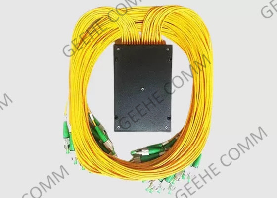 PLC Fibra Óptica Cable Splitter 1x64 ABS Box SM 2mm 1m FC APC Conectores