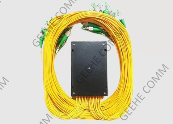 PLC Fibra Óptica Cable Splitter 1x64 ABS Box SM 2mm 1m FC APC Conectores