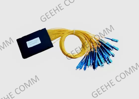 1x32 PLC Fibra de Cable Splitter SC/UPC 900UM 1.5M ABS Box Splitter Óptico