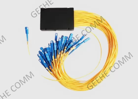 1x32 PLC Fibra de Cable Splitter SC/UPC 900UM 1.5M ABS Box Splitter Óptico