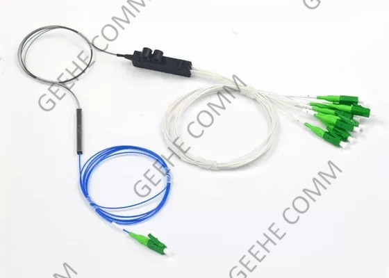 8 divisor do Plc da fibra ótica dos núcleos 1X8 com conectores de LC/APC