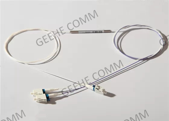 900um acoplador da fibra ótica da separação 1x2 da manutenção programada 1550nm 50/50