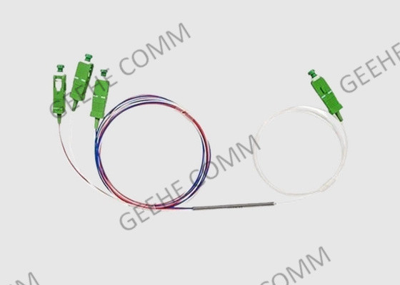 Faça sob medida ultra o acoplador ótico Wideband do divisor do acoplador 1×3 do cabo de fibra ótica 1525-1565nm