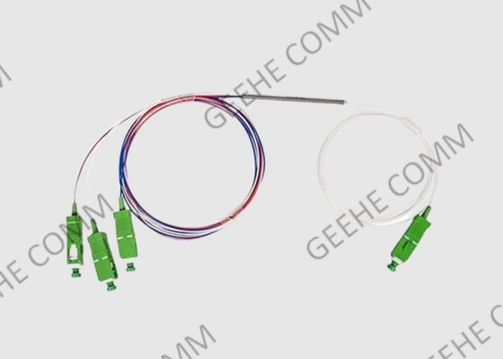 Faça sob medida ultra o acoplador ótico Wideband do divisor do acoplador 1×3 do cabo de fibra ótica 1525-1565nm