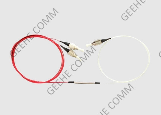 divisor Singlemode 1550 0.9mm de 1x2 FC/APC FC/APC 9/125 FBT 10/90 de relação da separação