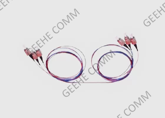 Janela dupla do divisor do acoplador da fibra 2X2 FC/APC FBT do único modo 0.9mm
