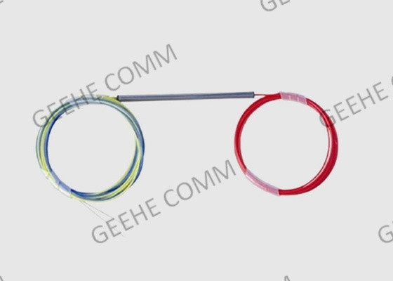 Fibra desencapada 250μm do divisor de aço Singlemode do acoplador do tubo FBT nenhum conector 1x3