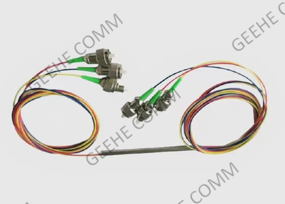 Acoplador desencapado da fibra ótica da fibra 250um 3×3 do tubo de aço com conectores de FC
