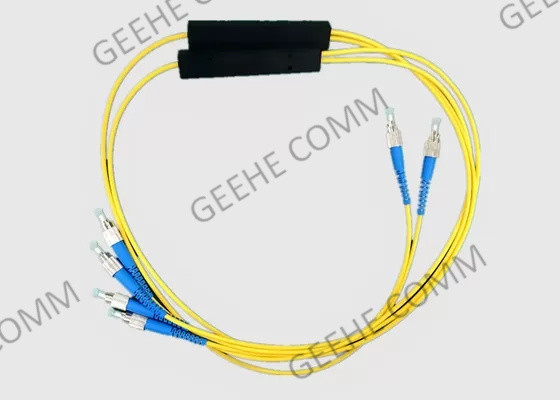 Divisor 1310nm 1490nm 1550nm da fibra FBT da janela do 1:99 de 1×3 FC/APC tri