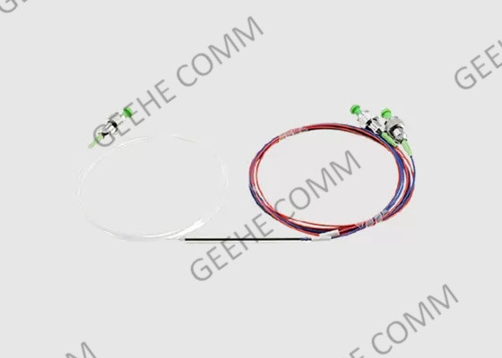 fibra dupla da janela 0.9mm do único modo do divisor de 1X2 FC/APC FBT personalizada