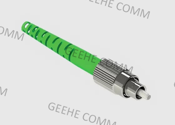O de alta capacidade 3.0mm Pre-lustrou conectores da fibra ótica da cor verde FC APC