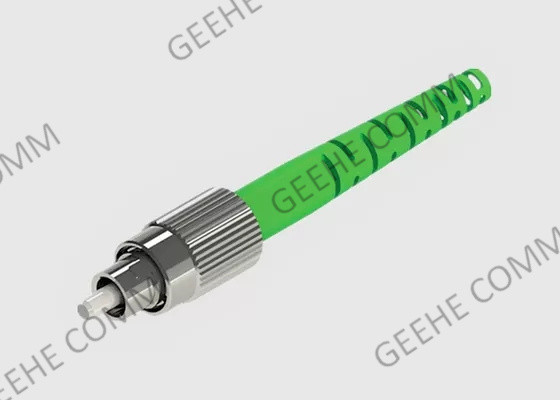 O de alta capacidade 3.0mm Pre-lustrou conectores da fibra ótica da cor verde FC APC